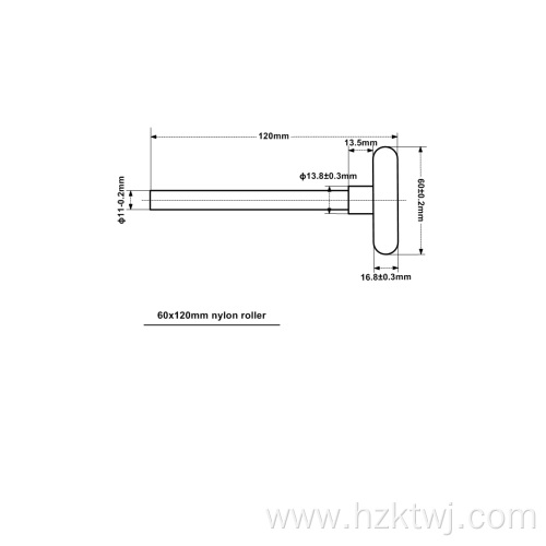 2.5*4 Garage door black nylon roller